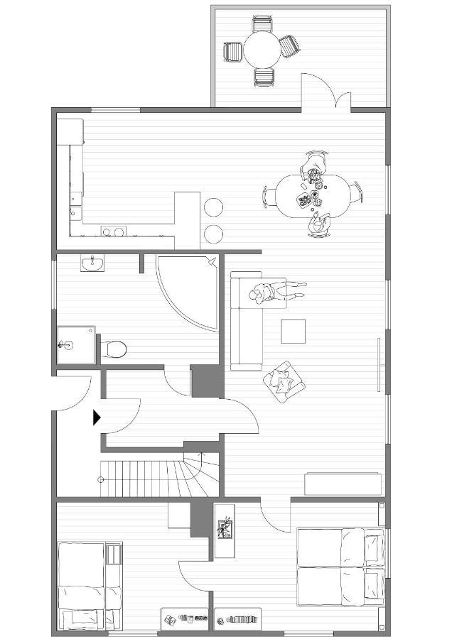 Old School Pa Eidslandet - Exclusive Apartment Exterior photo